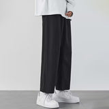 men fall outfit Ice Silk Pants Men's Summer Draping Cropped Casual Suit Pants Men's Youth Black All-Match Air Conditioning Trousers