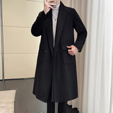 ITOOH Winter Outfits mens winter fashion Woolen Jacket Men's Autumn and Winter 2024 Trendy Slim-Fit Short Woolen Coat Men's Lapel Coat Autumn Clothing ITOOH Winter Outfits