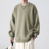 mens winter fashion INS Trendy Loose Sweater Men's Autumn and Winter Letters Casual Fleece-lined Men's Pullover