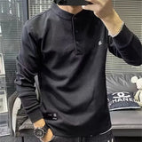 fall fits men Sweater Men's 2024 Pullover Autumn New Letter Embroidery Casual Korean Youth Loose Men's Fashion