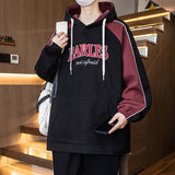 fall outfits men Autumn and Winter Coat Youth Sweater Hooded  Junior High School Students Men's Coat