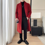 ITOOH Winter Outfits mens winter fashion Woolen Jacket Men's Autumn and Winter 2024 Trendy Slim-Fit Short Woolen Coat Men's Lapel Coat Autumn Clothing ITOOH Winter Outfits