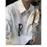 starboy outfit Short Sleeve Shirt Men's 2024 Summer New Korean Style Textured Casual Loose Half Sleeve Shirt BF Style Trendy Top