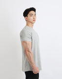 calico hair New Summer Short Sleeve T-shirt Men's Slim round Neck Half Sleeve Thin T-shirt Solid Color Top Men's Factory