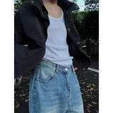 outfit inspo Spring and Summer New Korean Style Loose Jeans Men's Light Blue Slimming Trousers Straight Casual Wide-Leg Pants Draping Pants