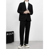 suit Draping Thick High-Grade Corduroy Suit Suit Men's Business Loose Autumn and Winter Casual Korean Style Suit Jacket