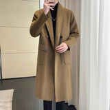 ITOOH Winter Outfits mens winter fashion Woolen Jacket Men's Autumn and Winter 2024 Trendy Slim-Fit Short Woolen Coat Men's Lapel Coat Autumn Clothing ITOOH Winter Outfits