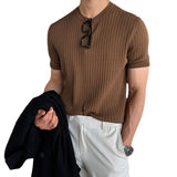 men fall outfits Summer Men's T-shirt Short-Sleeved Sweater Stretch Korean Loose American Men's Men's Shirt