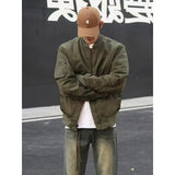 men’s fashion American Pilot Jacket Men's Spring and Autumn Retro Loose Fashion Baseball Uniform Casual Workwear Jacket