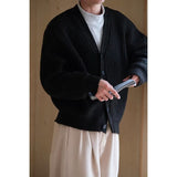 mens clothing styles Cardigan Sweater Simple Advanced Knitted Cardigan Men's Winter Sweater Men's Coat