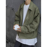 black men fashion urban Super Nice Army Green Retro Distressed Crack-Proof Windproof Casual Niche High-Grade Profile Jacket Men's and Women's Jacket