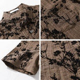 frat outfits Summer Men's Fashion Jacquard Men's Short-Sleeved Shirt Popular Fashion Loose Men's Top 983