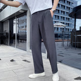 classy outfits Join for Payment Men's Draping Wide-Leg Pants Loose Trousers Men's Solid Color Suit Pants Men's Pants