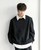 ITOOH Oversized Lapel Sweatshirt