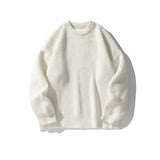 Itooh Pleated Knitted Round Neck Bottoming Sweater