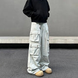 ITOOH Pockets Baggy Cargo Pants