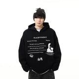 ITOOH Printed Zipper Hooded Sweatshirt