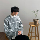 ITOOH 2025 Pullover Plaid Sweater