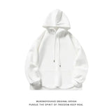 ITOOH Retro Simple Solid Color Hooded Sweatshirt