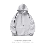 ITOOH Retro Simple Solid Color Hooded Sweatshirt