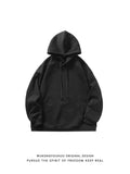 ITOOH Retro Simple Solid Color Hooded Sweatshirt