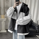 ITOOH Winter Outfits Men Hooded Spring Windbreaker Jacket