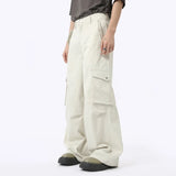 Itooh  High Street Men's Cargo Pants Summer Loose Big Peckers Straight Trousers Wide Leg Male Casual Overalls New