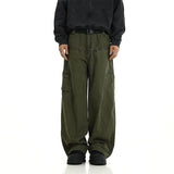 Itooh  Techwear Wide Cargo Pants Men Hip Hop Wide Leg Trousers Male Streetwear Loose Casual Oversize Korean Mens Clothing