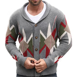 Itooh  Cross Border Hot Selling Men's Clothing in Europe, America, Autumn and Winter, New Jacquard Woolen Jackets, Heavy-duty Thick Nee