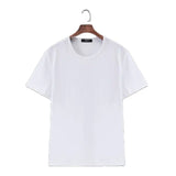 Itooh Men's T-shirt Street Clothing Summer Solid Color T-shirt Short Sleeve Designer Clothing Shirt Large Simple Loose Top Fat Man