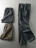 Itooh Men Fishing Pants Outdoor Trousers Elastic Stretch Cargo Pants Waterproof Windproof Man Trousers Sports Hiking Work Trousers