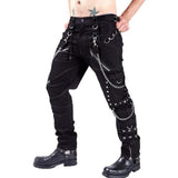 Itooh  Foreign Trade Personality Casual Trousers Men Gothic Pants Punk Rock Bondage Pants