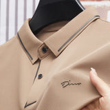 ITOOH Men's New Polo Shirt, Seamless Premium Luxury Cool Fabric, Business Casual Golf, Slim Fit Blouse Collar T-shirt