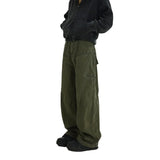 Itooh  Techwear Wide Cargo Pants Men Hip Hop Wide Leg Trousers Male Streetwear Loose Casual Oversize Korean Mens Clothing