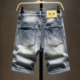 Itooh Summer New Men's Stretch Short Jeans Fashion Casual Slim Fit High Quality Elastic Denim Shorts Male Brand Clothes