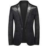 Itooh Fashion New Men's Casual Boutique Business Personalized Printing Slim Fit Suit Coat Blazers Jacket Dress Big Size 6XL