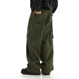 Itooh  Techwear Wide Cargo Pants Men Hip Hop Wide Leg Trousers Male Streetwear Loose Casual Oversize Korean Mens Clothing