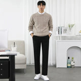 Itooh Men's Clothing Business Sweater Fashion Korean Style Knitwear Slim Male Casual Pullovers Versatile Sweater 2024 Autumn New