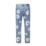 ITOOH Vibe Style Chic Cotton Print Kanye West Vintage Men Pencil Jeans Pants Retro Washed Hip Hop Women Slim Kpop Denim Trousers