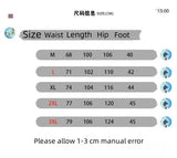 Itooh Double Side Zippers Casual Patchwork Pants Men Fashion Streetwear Contrast Color Loose Straight Trousers Gray/White