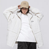 ITOOH Winter Outfits Men Y2k Windbreaker Hooded Zip-up Jacket