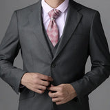 ITOOH Lead Gray Three-Piece Suit -Original Design for Formal Occasions, Weddings, Groomsmen Attire -High-End Fabric