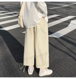 Itooh  Men's Summer Loose Straight-leg Casual Pants Trendy Ankle-length Versatile Trousers Korean Style Fashion Brand Clothing