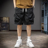 Itooh Summer Thin Cargo Shorts Men's Fashionable Sports Casual Medium Pants Loose Straight Versatile Quarter Pants Men