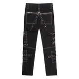 Itooh  Foreign Trade Personality Casual Trousers Men Gothic Pants Punk Rock Bondage Pants