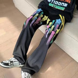 ITOOH Men's Sweatpants Hip-hop Wide Leg Man Sweat Pants Straight Trousers Stylish New Items In Baggy Tracksuit Bottoms Korean Style