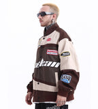 ITOOH Winter Outfits Men Motorsports Varsity Jackets