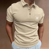 Itooh new Men Sport slim fit Polos T-Shirt Top Fitness Short Sleeve Blouse Casual Slim Fit Summer Breathable Gym Bodybuilding