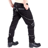 Itooh  Foreign Trade Personality Casual Trousers Men Gothic Pants Punk Rock Bondage Pants