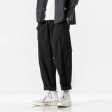 ITOOH Cargo Pants for Men Straight Black Wide Trousers Man High Quality Street Y2k Casual Vintage Slacks Long Emo Harajuku Fashion